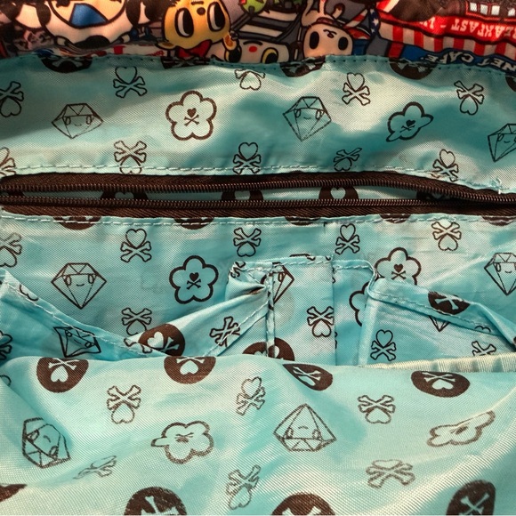 Tokidoki City Scene Backpack Multicolor Nylon Kawaii Bag Broken Zipper Read - Picture 10 of 12